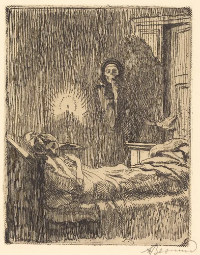 Discreet (Discrète) by Albert Besnard, print, 1900