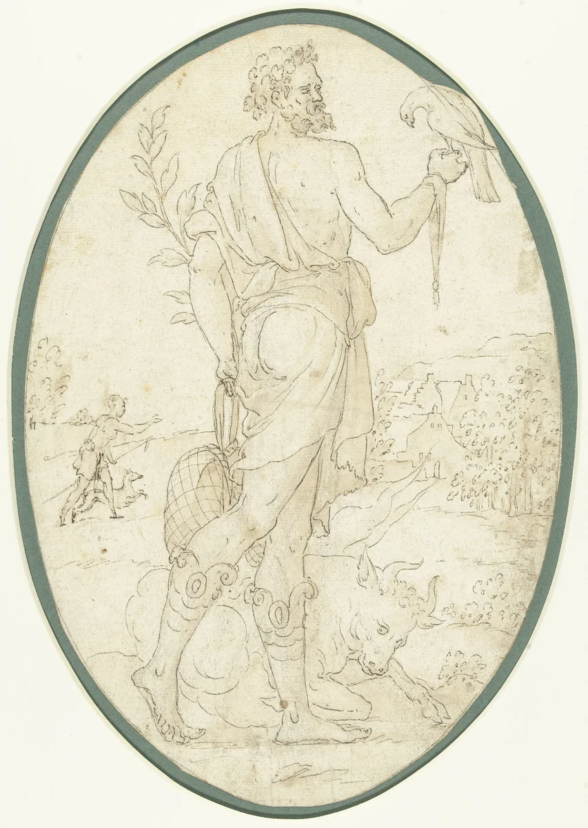 April by anonymous, drawing, 1550-1600