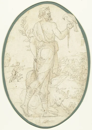 April by anonymous, drawing, 1550-1600