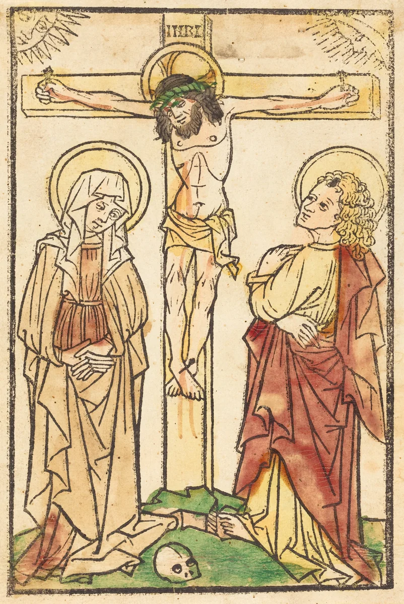 Christ on the Cross by German 15th Century, print, 1460