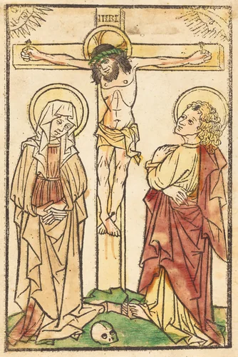 Christ on the Cross by German 15th Century, print, 1460