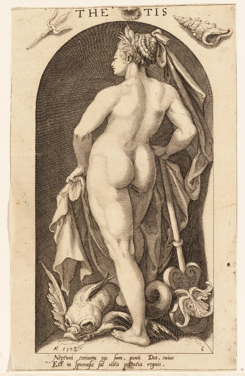 Ceres by Nicolaas Braeu, print, 1598