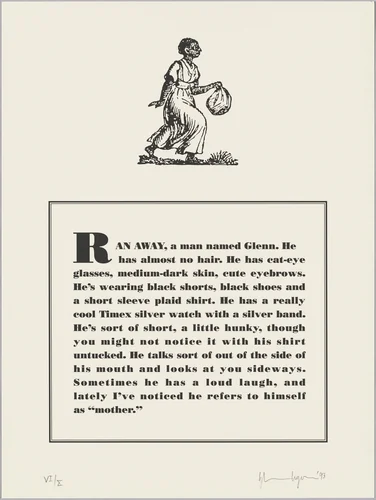 Untitled by Glenn Ligon, portfolio, 1993