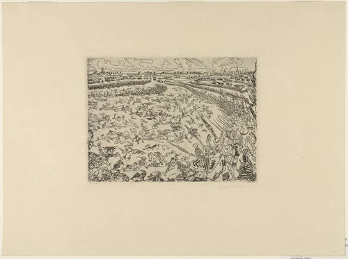 The Battle of the Golden Spurs by James Ensor, print, 1895