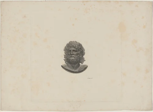 Head of a Man Crowned with Laurel: Homer by Unknown 19th Century, print, 1800-1899