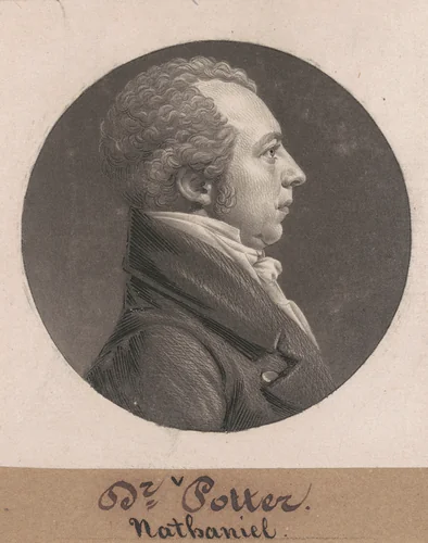 Nathaniel Potter by Charles B. J. Févret de Saint-Mémin, print, 1804