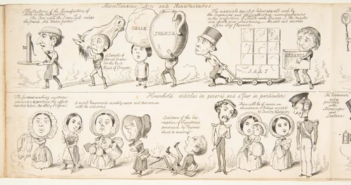 The Great Exhibition "Wot is to Be", Probable Results of The Industry of All Nations in The Year '51, Showing What is to be Exhibited, Who is To Exhibit, in Short How Its All Going to Be Done by George Augustus Sala, print, 1850