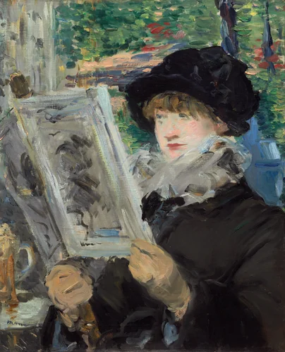 Woman Reading by Édouard Manet, painting, 1880-1882