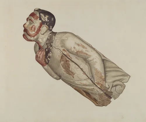 Figurehead by Alfred Denghausen, index of american design, 1937