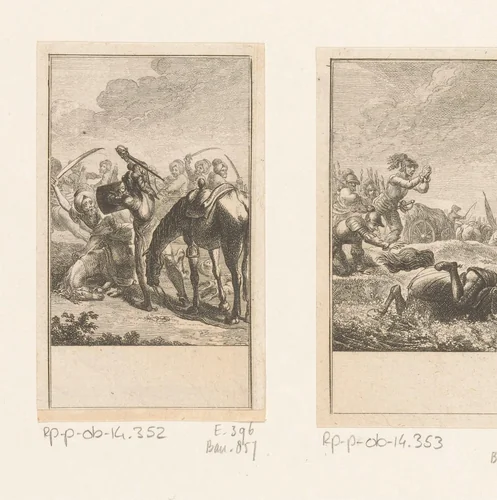 Anekdote van de Duitse ridder by Daniel Nikolaus Chodowiecki, print, 1781