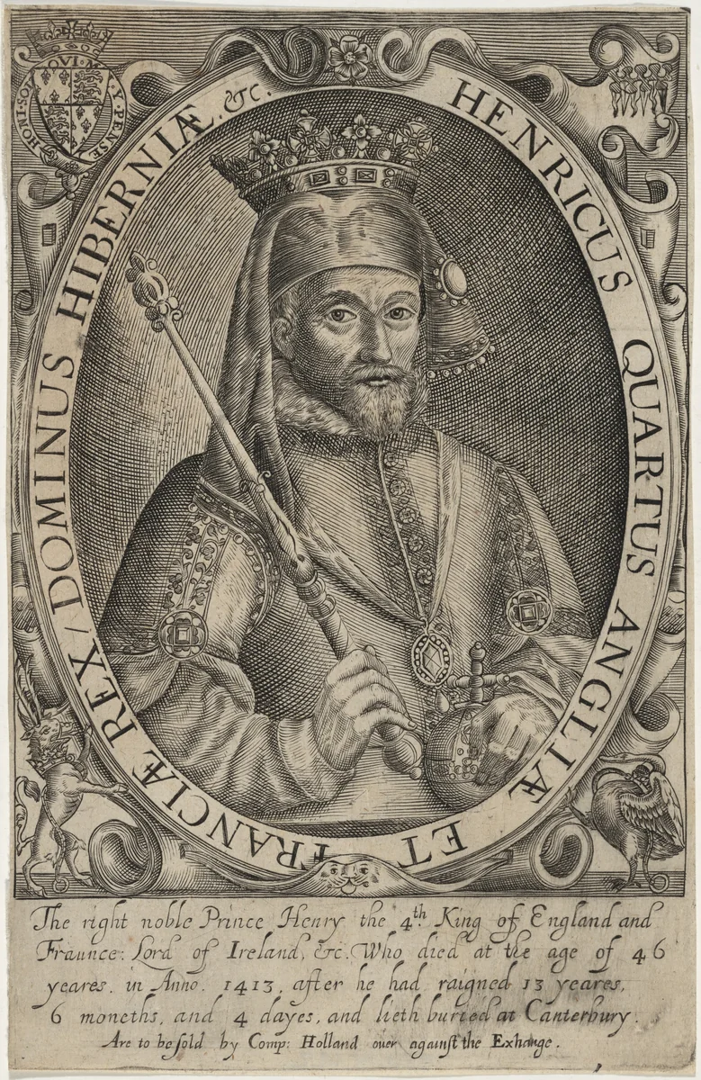 Henry IV of England by Renold Elstrack, print, 1571-1625