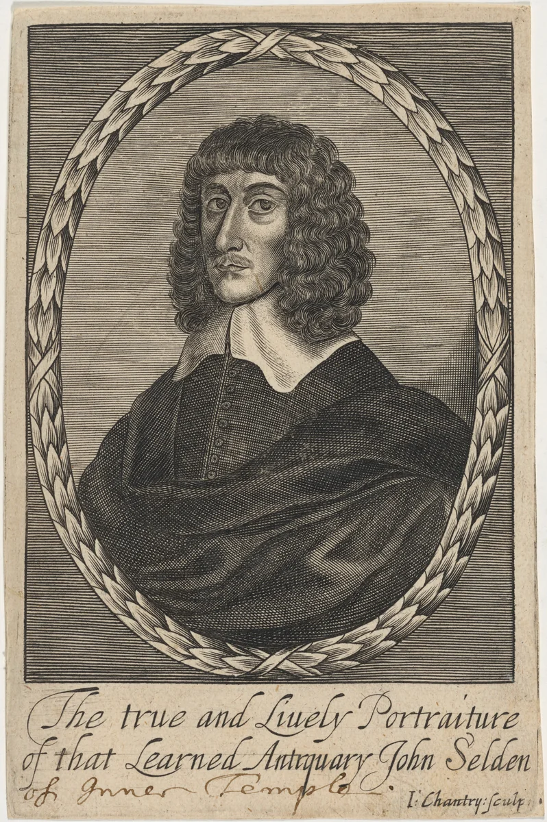John Selden, Jurist and Antiquary by John Chantry, print, 1661