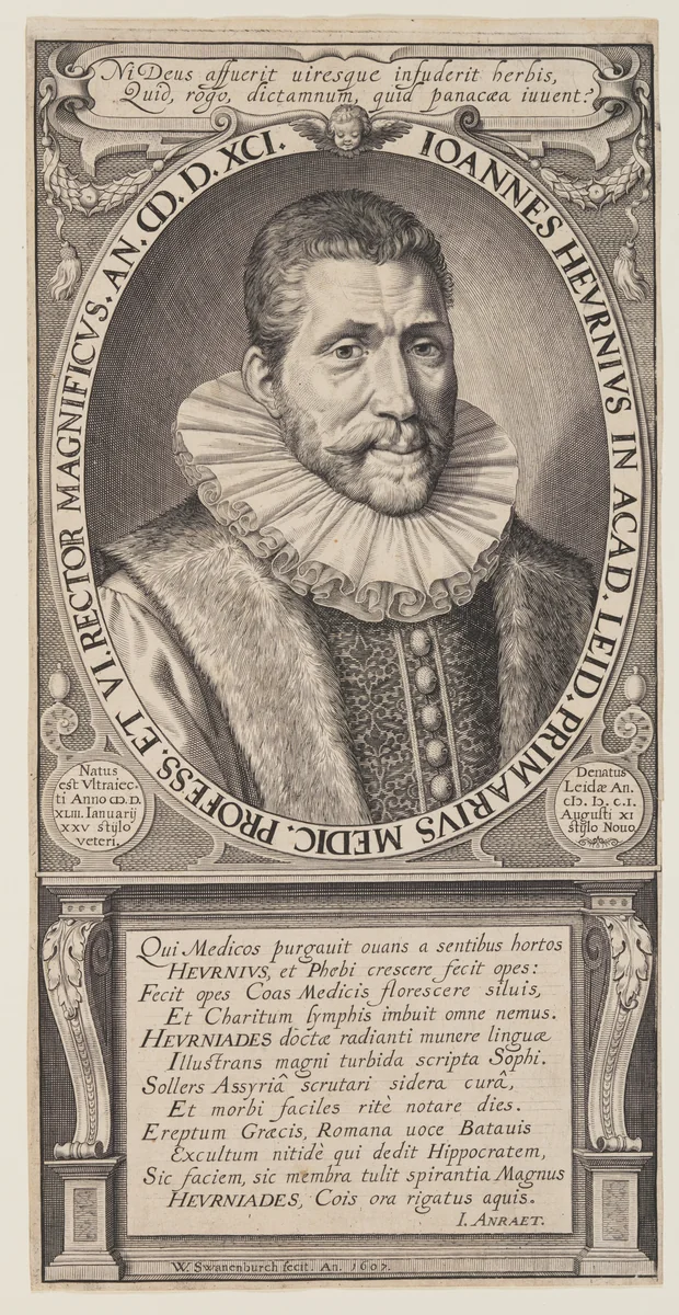 Jan van Heurn by Willem van Swanenburgh, print, 1607