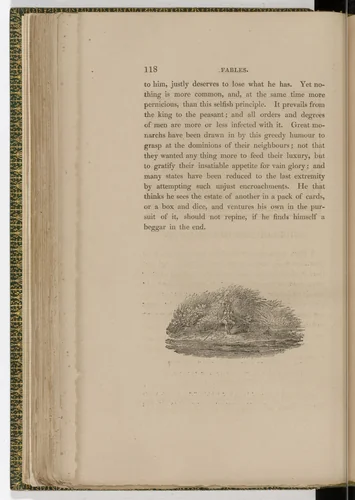 Tailpiece (page 118) from The Fables of Aesop by Thomas Bewick, illustrated book, 1818