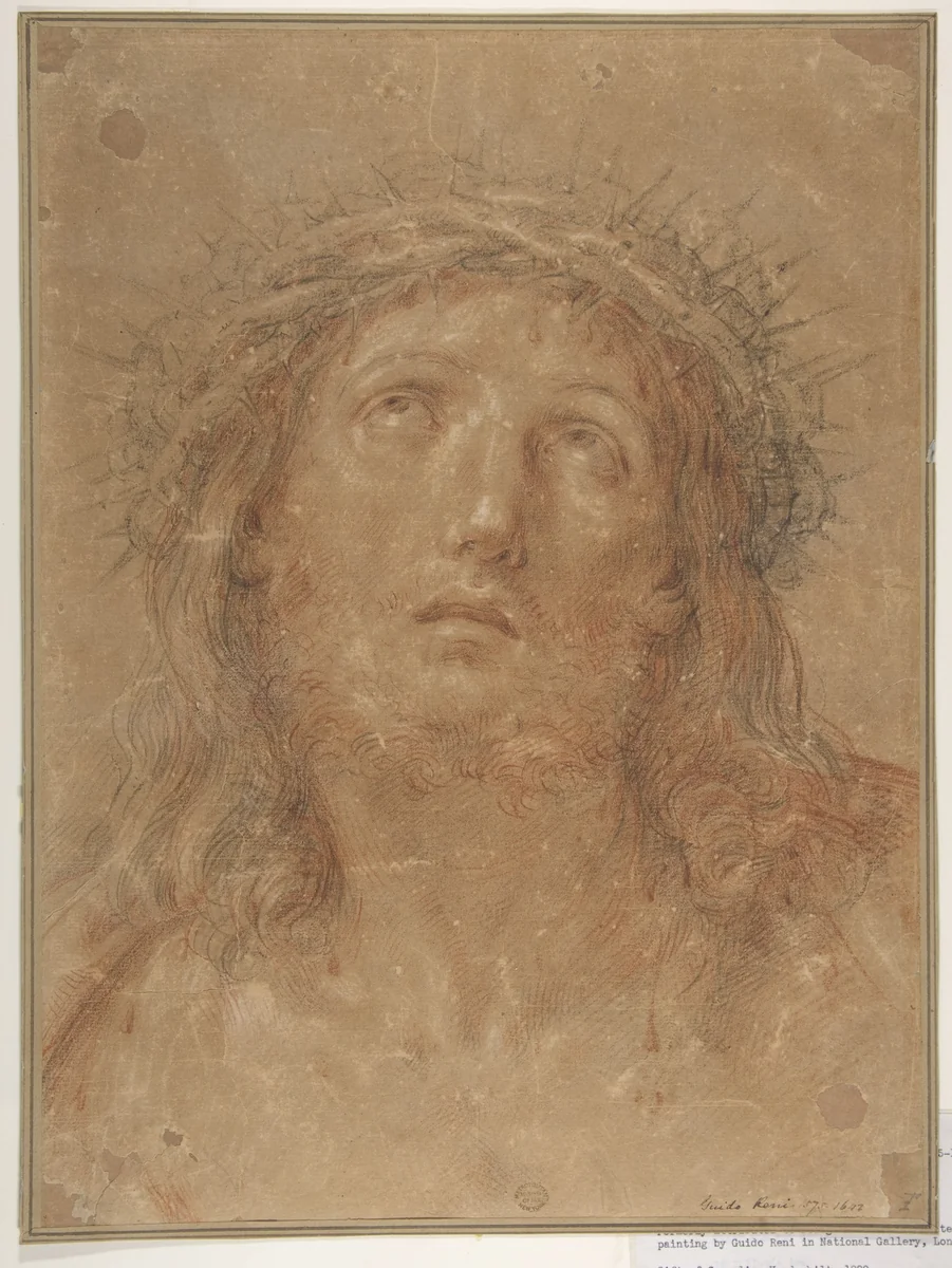 Ecce Homo by Guido Reni, drawing, 1575-1699