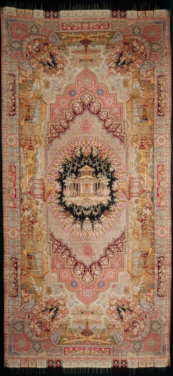 Long Shawl by France, probably Paris, textile, 1850-1900