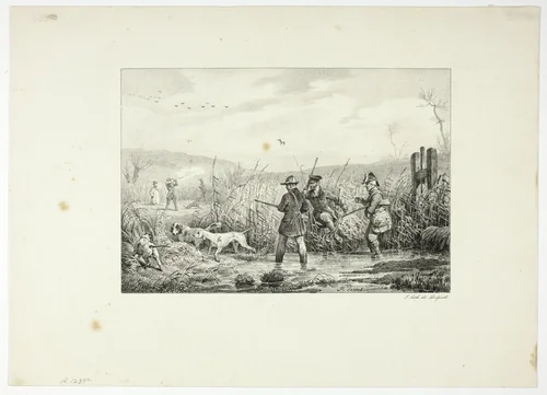 Hunters by Horace Vernet, print, 1813-1839