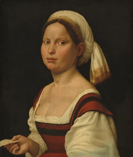 Portrait of a Young Woman by Giuliano Bugiardini, painting, 1525