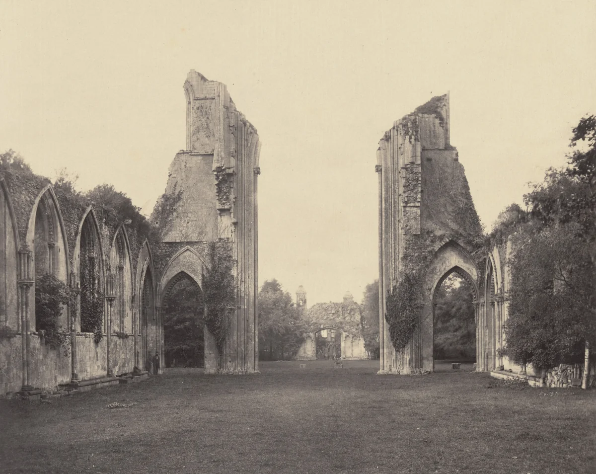 Ruins of Glastonbury Abbey by Roger Fenton, photograph, 1855