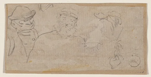 Preliminary Sketch for "The Passage" (La Traversee) by Félix-Hilaire Buhot, drawing, 1847-1898