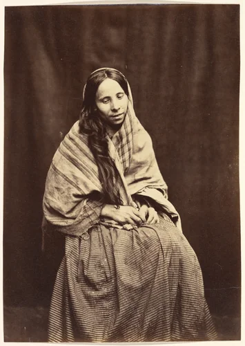 [Patient, Surrey County Lunatic Asylum] by Hugh Welch Diamond, photograph, 1850-1855