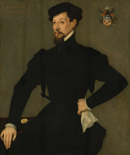 Portrait of a Member of the Quaratesi Family by French 16th Century, painting, 1561