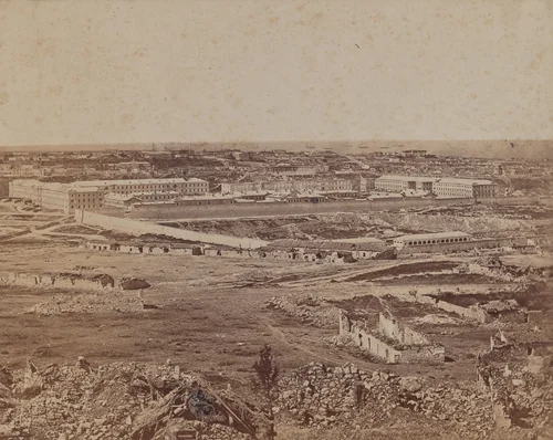 Panorama of Sebastopol No. 1 by James Robertson; Felice Beato, photograph, 1855-1856