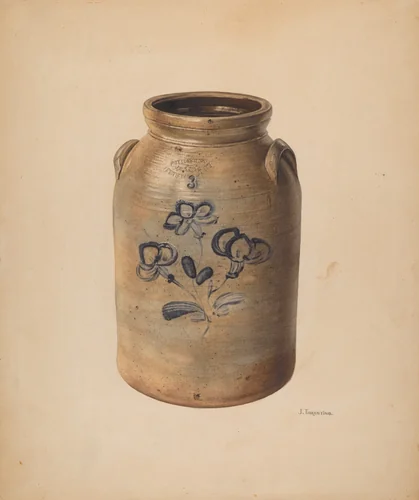 Jar by John Tarantino, index of american design, 1937-1938