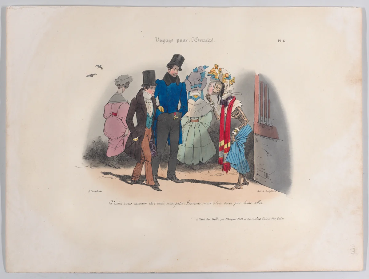 Journey for Eternity, No. 7 by J. J. Grandville, print, 1834-1844