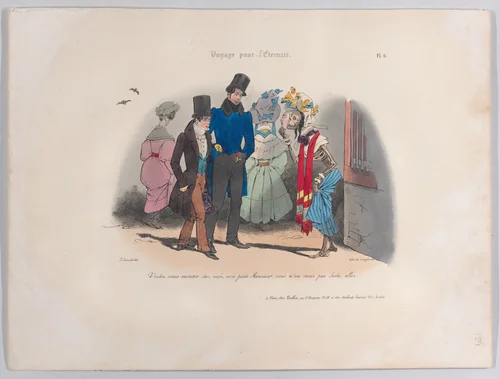 Journey for Eternity, No. 7 by J. J. Grandville, print, 1834-1844