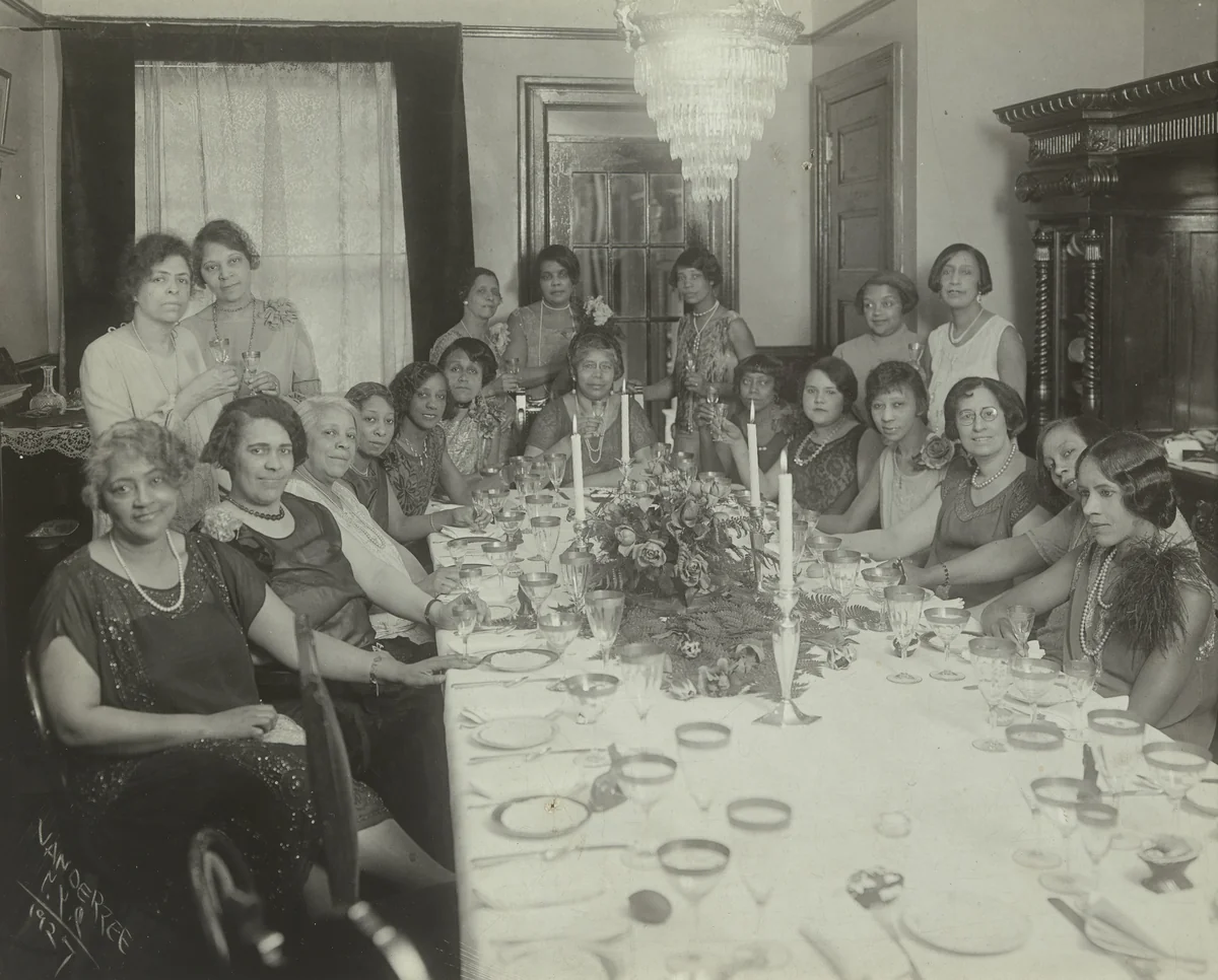 Harlem Society Tea by James Van Der Zee, photograph, 1927