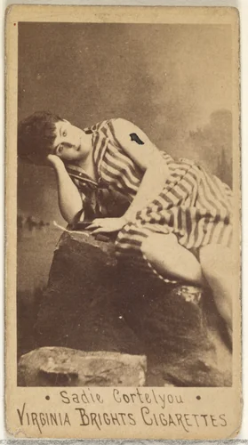 Sadie Cortelyou, from the Actors and Actresses series (N45, Type 1) for Virginia Brights Cigarettes by Allen & Ginter, photograph, 1885-1891