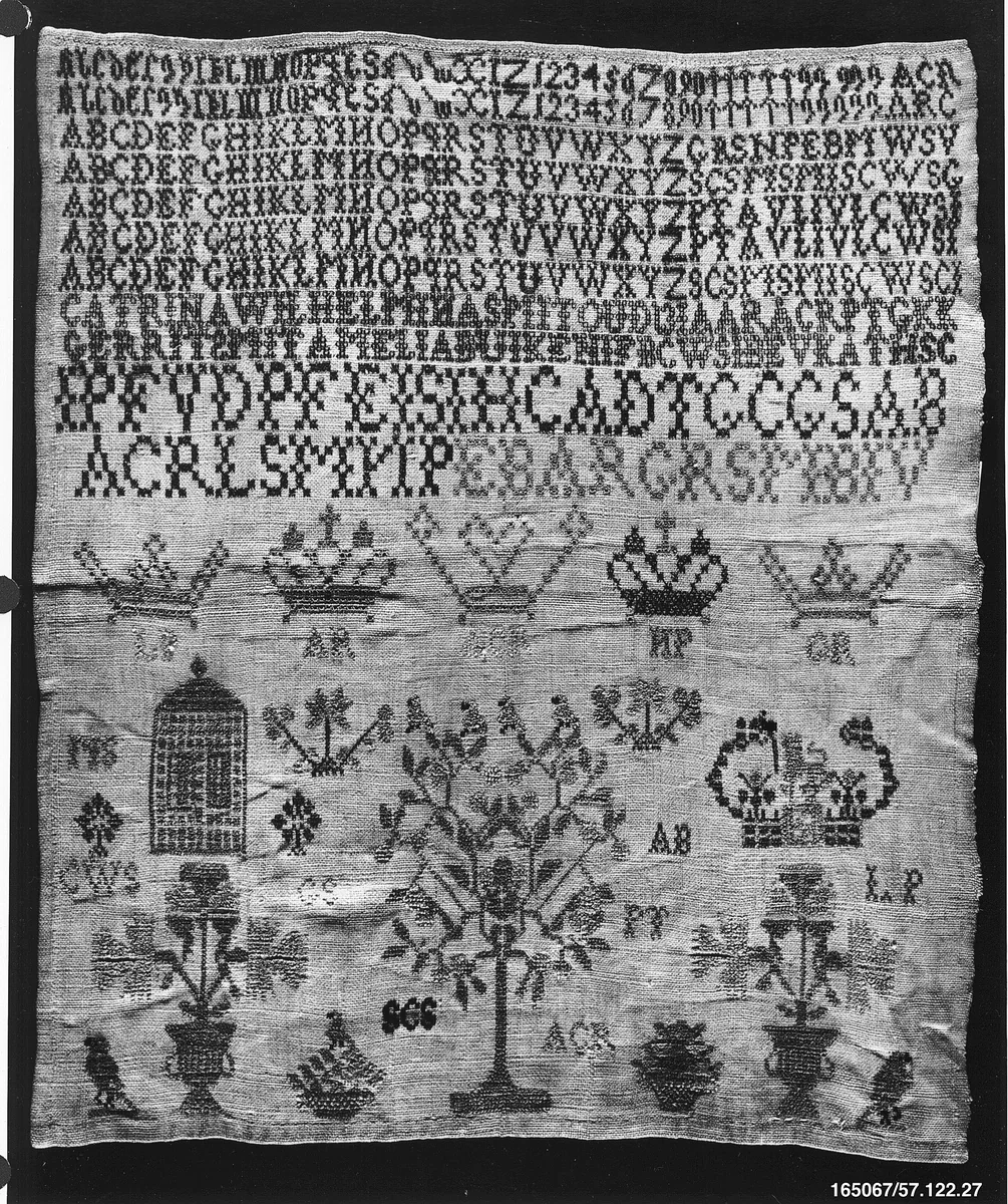 Sampler by Catharina Wilhelmina Smit, textile, 1832