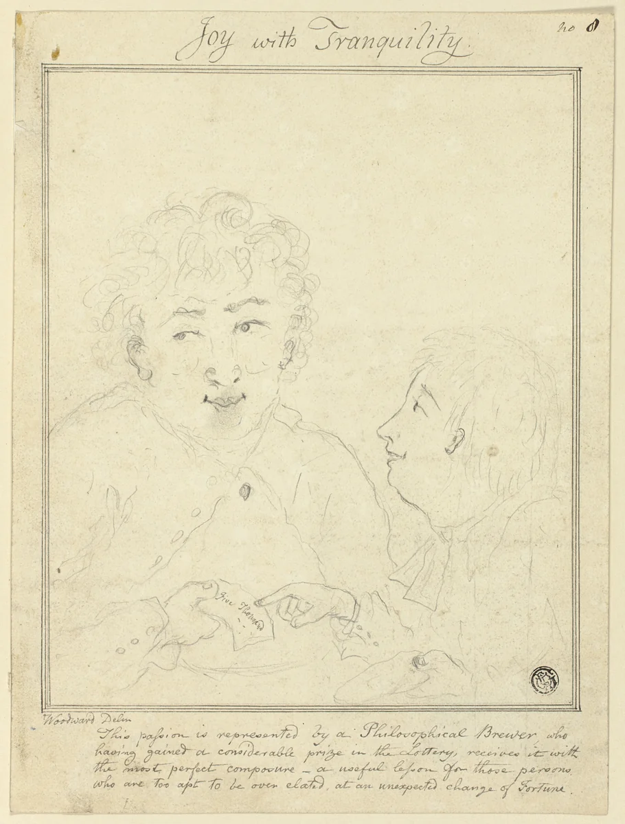 Joy with Tranquility by George Woodward, drawing, 1770-1809