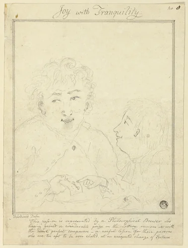 Joy with Tranquility by George Woodward, drawing, 1770-1809