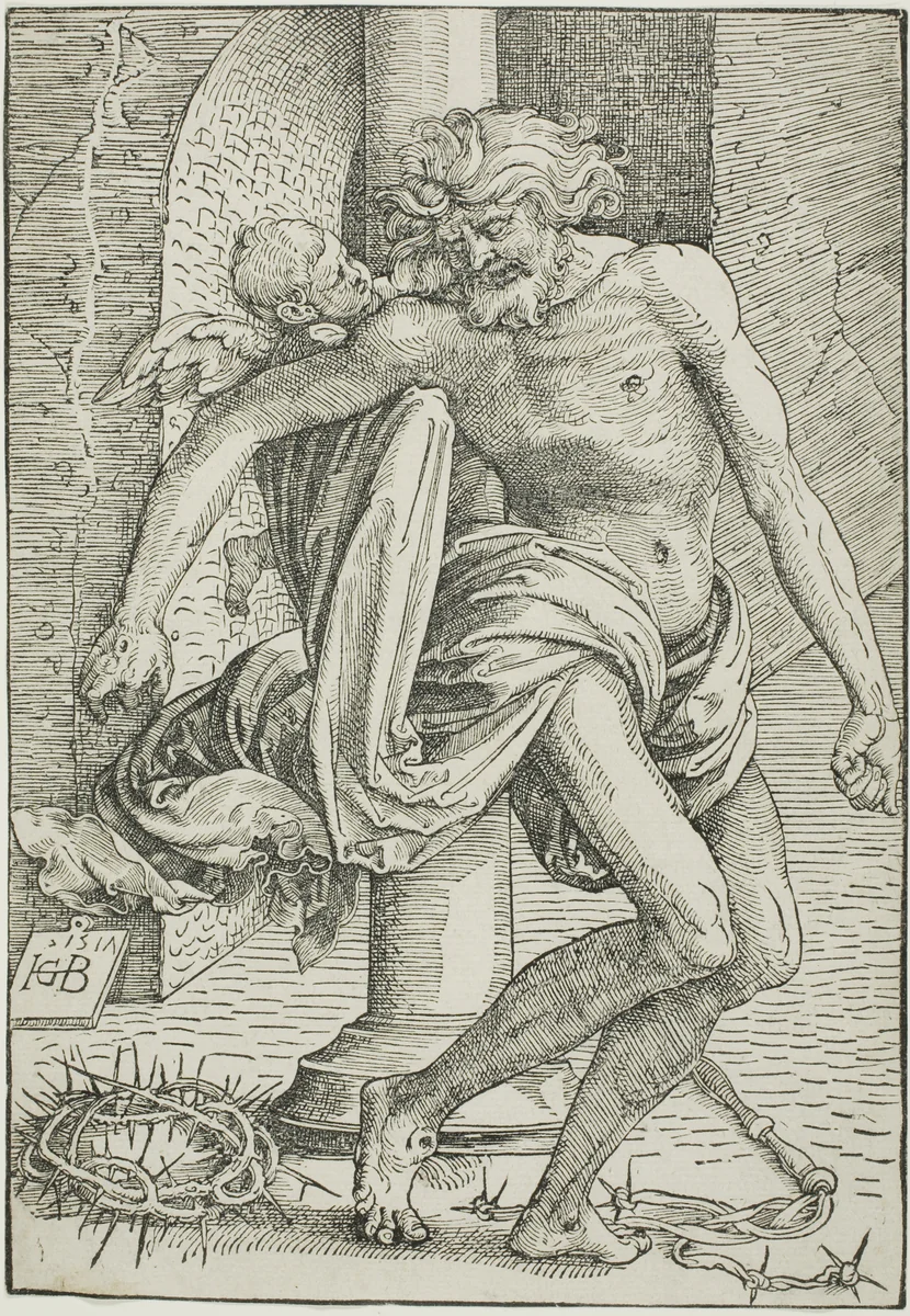 Man of Sorrows before the Column by Hans Baldung Grien, print, 1517