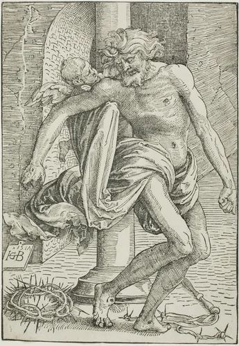 Man of Sorrows before the Column by Hans Baldung Grien, print, 1517