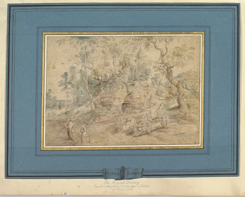 The Wagonner by Lodewijk de Vadder, drawing, 1620