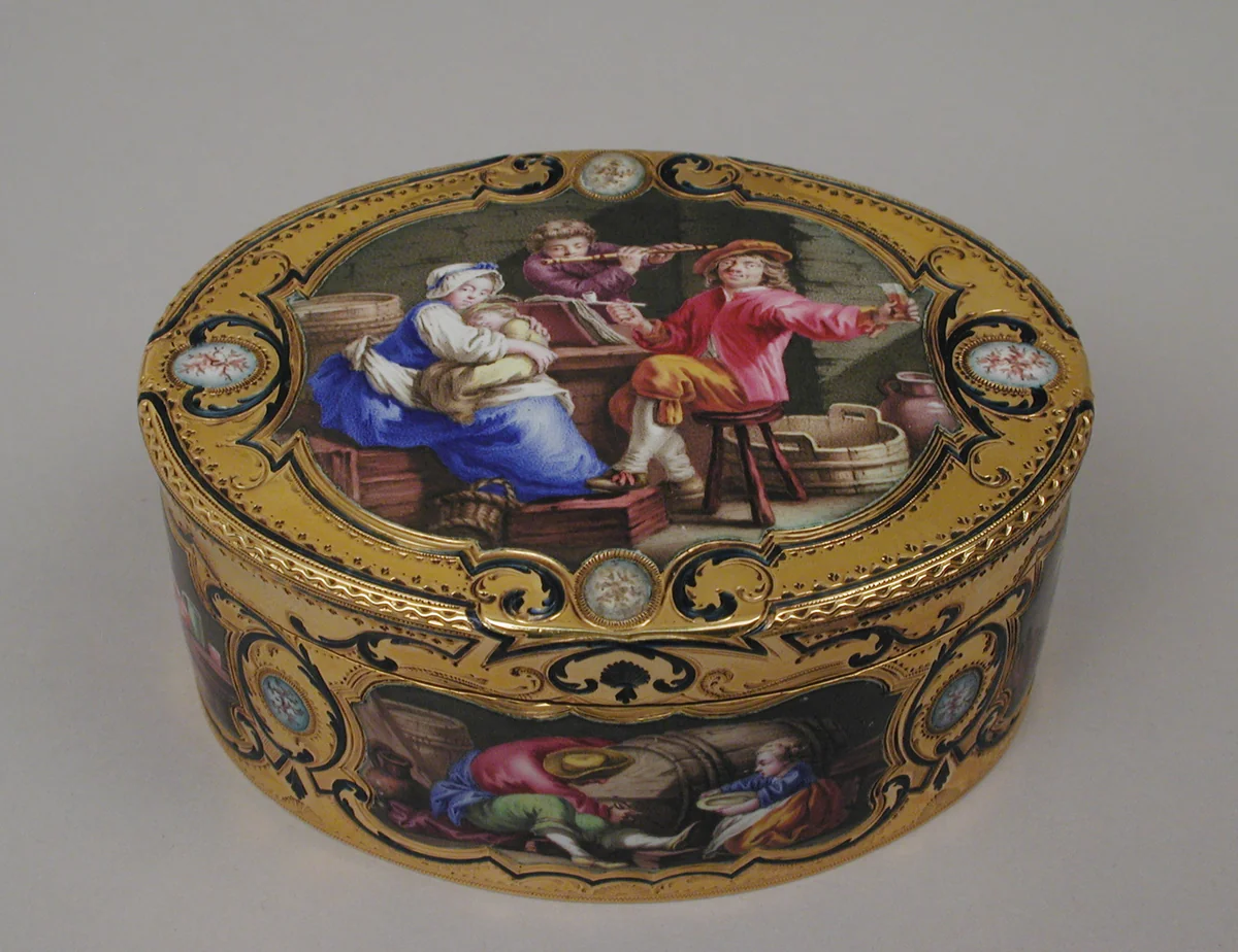 Snuffbox by Paul Robert, metalwork, 1758-1759