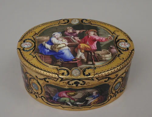 Snuffbox by Paul Robert, metalwork, 1758-1759