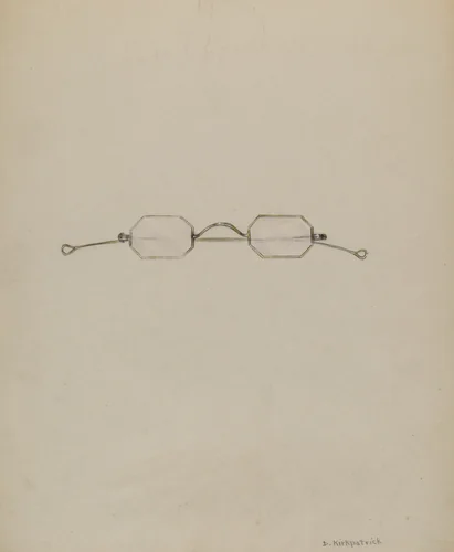 Spectacles by Donald Kirkpatrick, index of american design, 1936