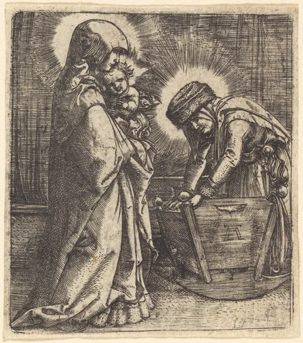 The Virgin and Child and Saint Anne by Albrecht Altdorfer, print, 1515-1520