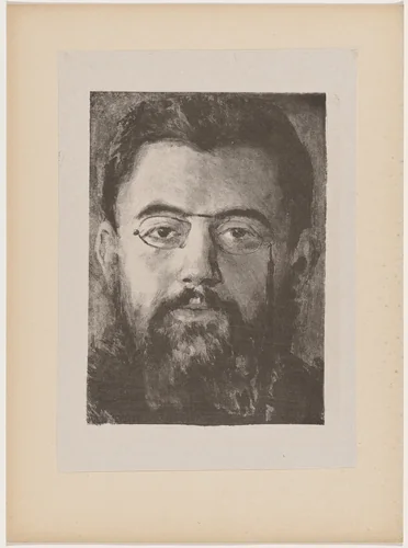 Tête d'homme (Head of a Man) by Camille Bourget, print, 1895