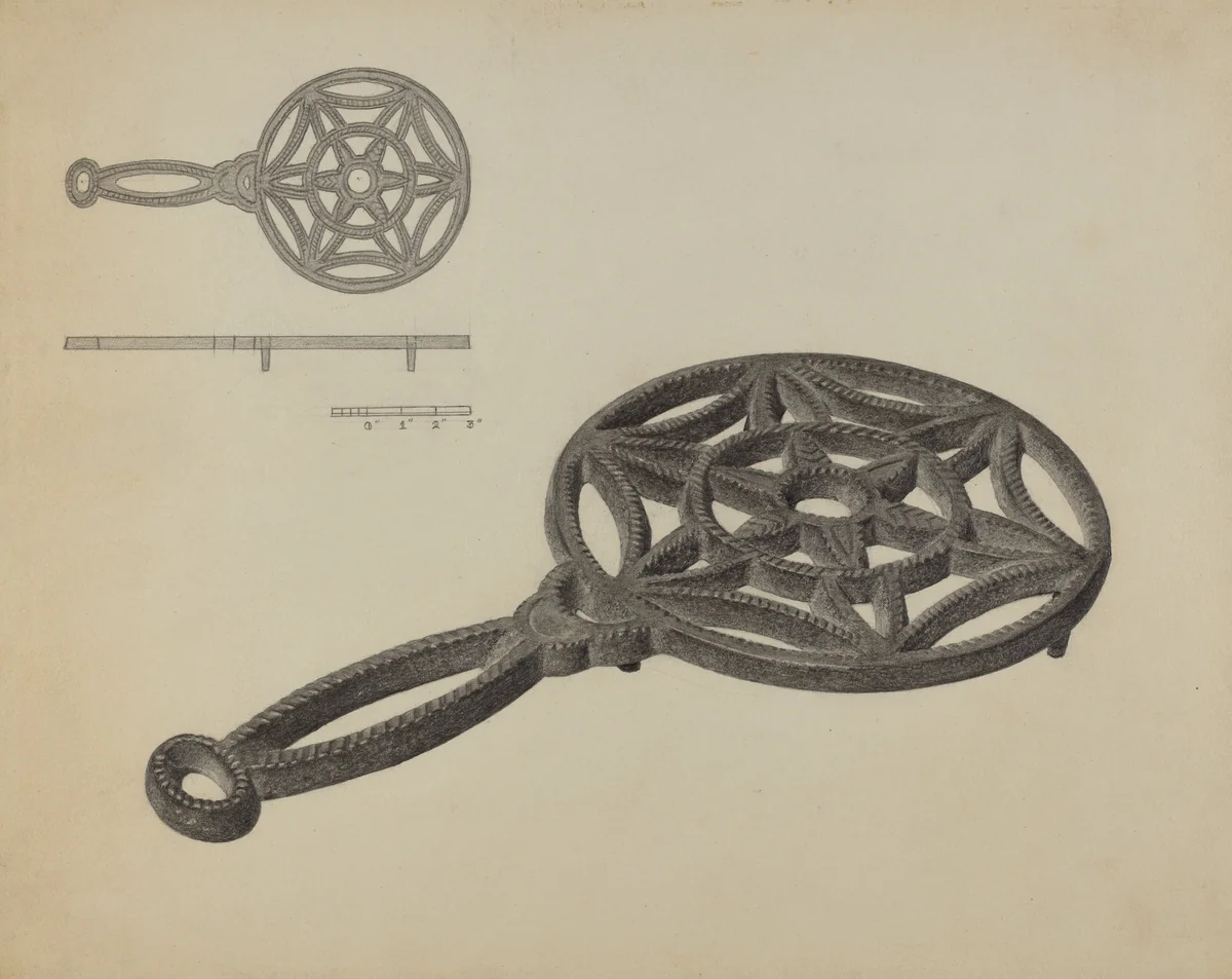Flat Iron Holder by Herman Bader, index of american design, 1938