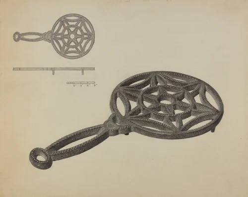 Flat Iron Holder by Herman Bader, index of american design, 1938