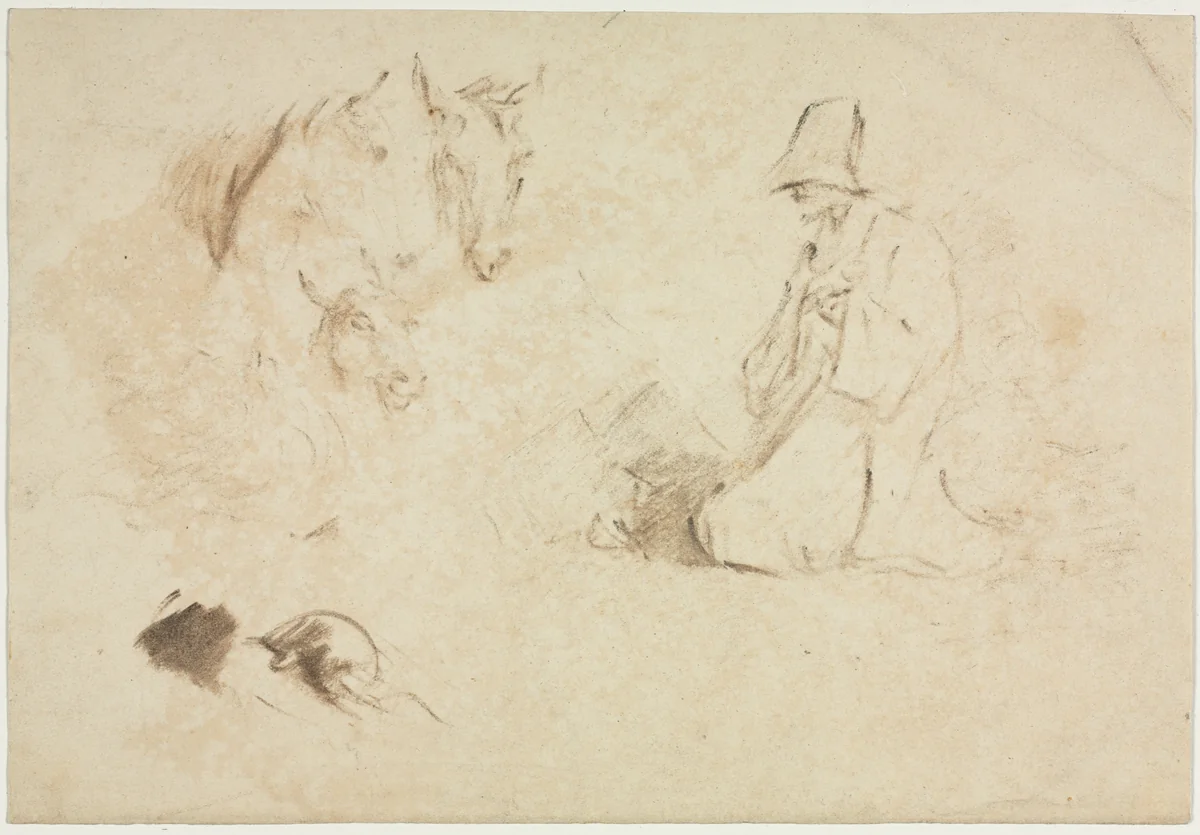 Sketches: Figures and Animals by Thomas Gainsborough, drawing