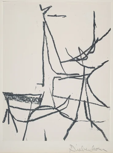 Untitled (Abstraction) by Richard Diebenkorn, portfolio, 1948