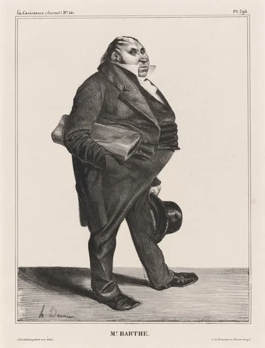 Félix Barthe by Honoré Daumier, print, 1833