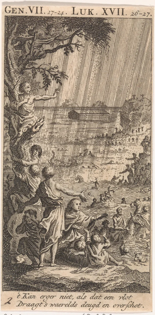 Zondvloed by anonymous, print, 1712
