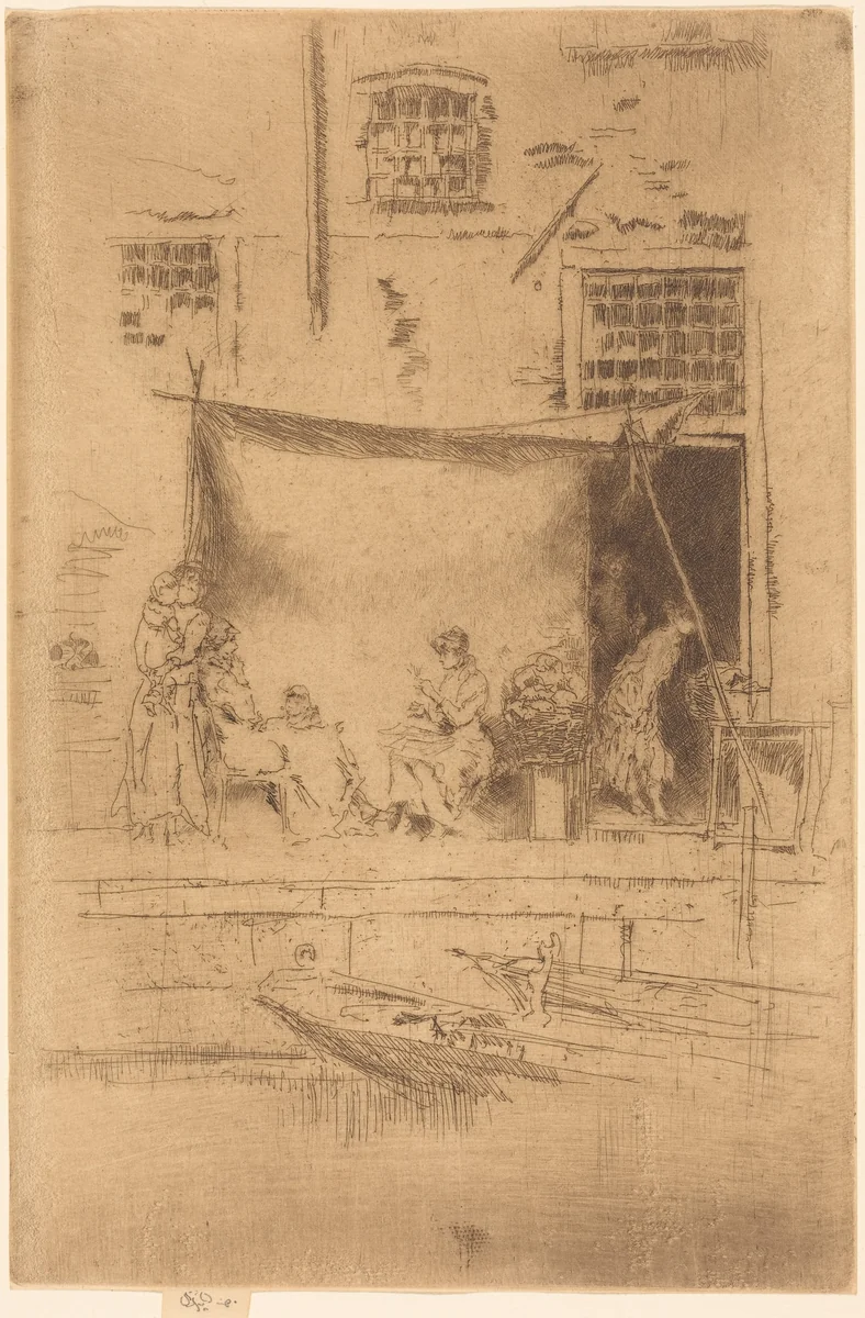 Fruit-Stall by James McNeill Whistler, print, 1880
